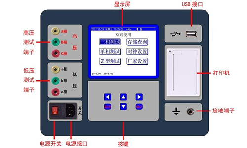 凱迪正大KDBZ-II 變壓器變比測試儀使用詳解